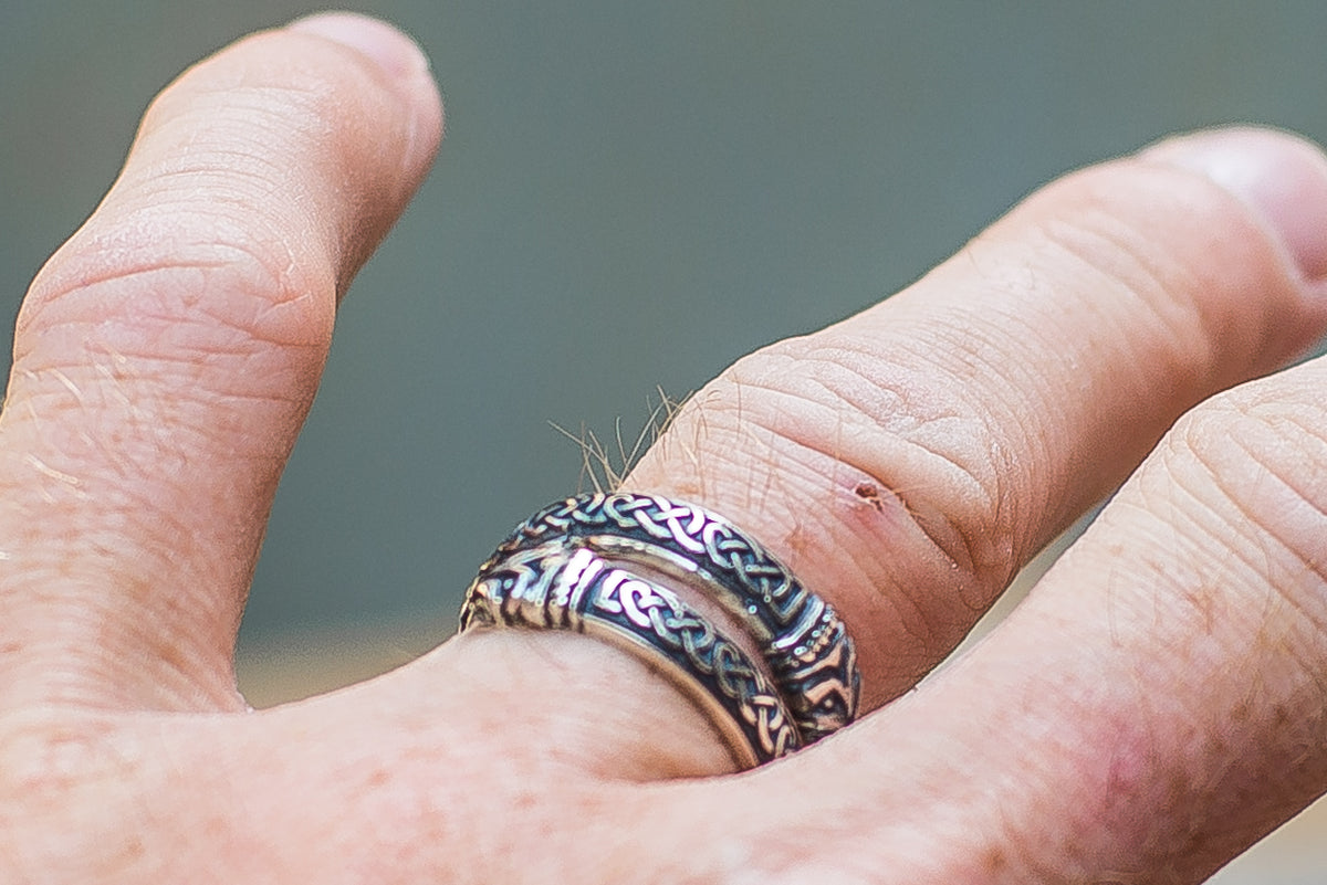 Bague Ornement Serpent — Argent 925