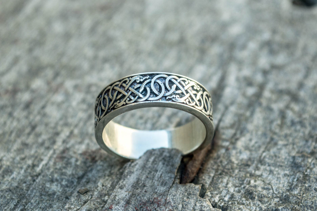 Bague Style Urnes et Ornement — Argent 925