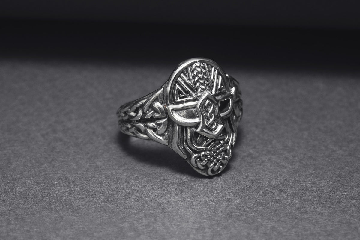 Bague Odin et Masque — Argent 925
