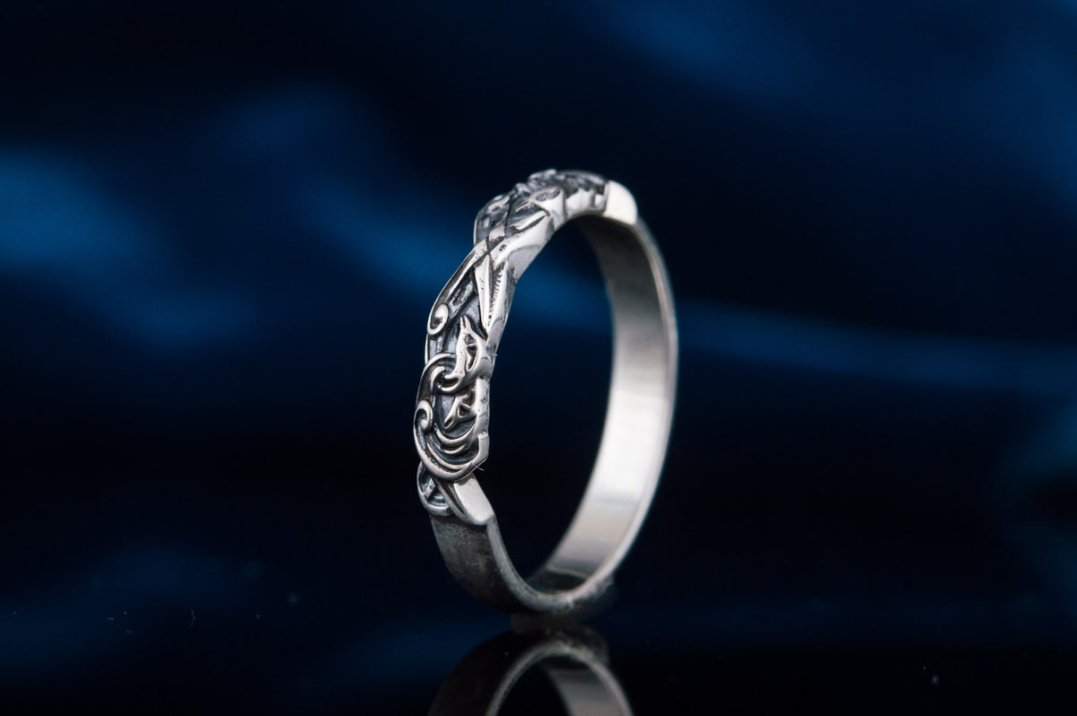 Bague Ornement Fine — Argent 925