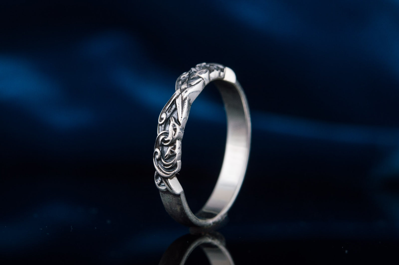Bague Ornement Fine — Argent 925