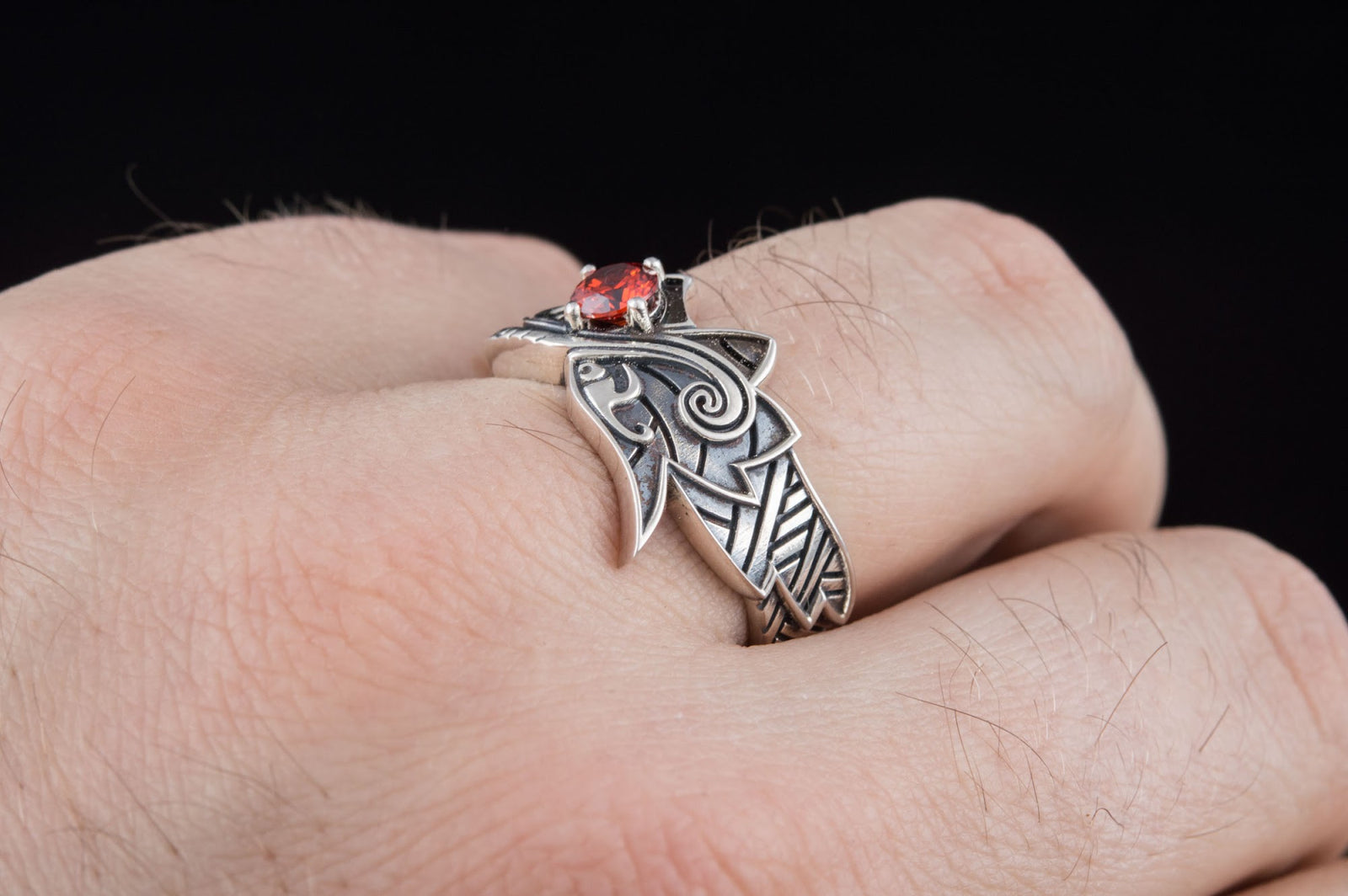 Bague Fenrir et Soleil — Argent 925