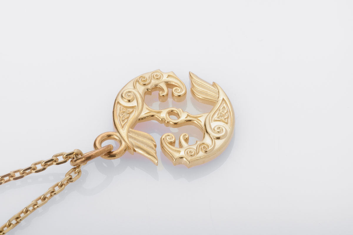 Pendentif Odin et Corbeaux — Argent 925