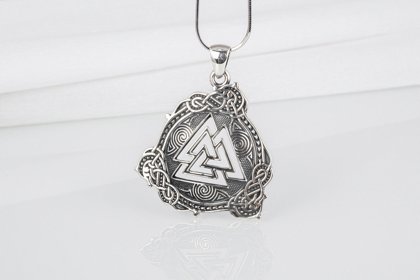Pendentif Valknut et Ornement Ivar — Argent 925