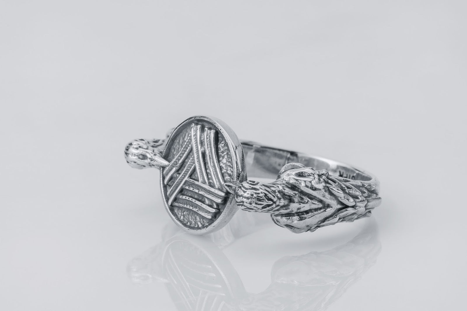 Bague Valknut et Hugin — Argent 925