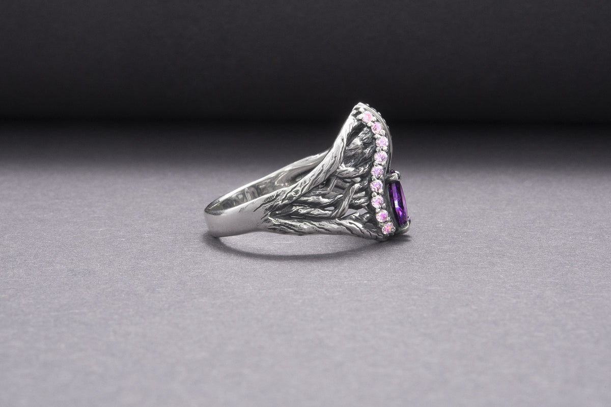 Bague Feuillage Bergthor — Argent 925