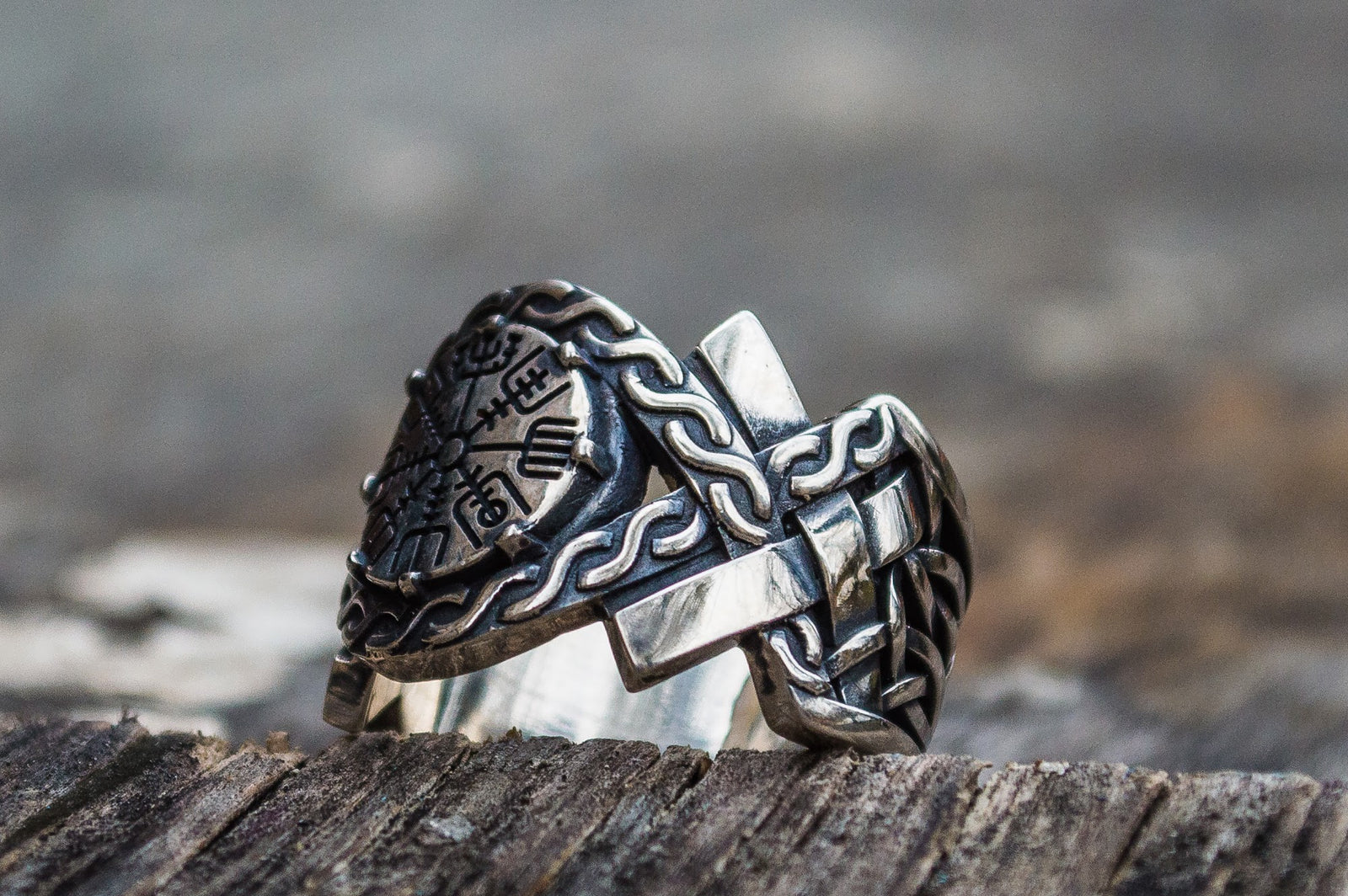 Bague Chevalière Viking Ivar — Argent 925