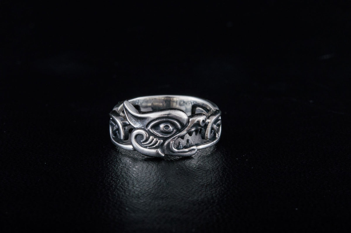 Bague Fenrir et Ornement — Argent 925