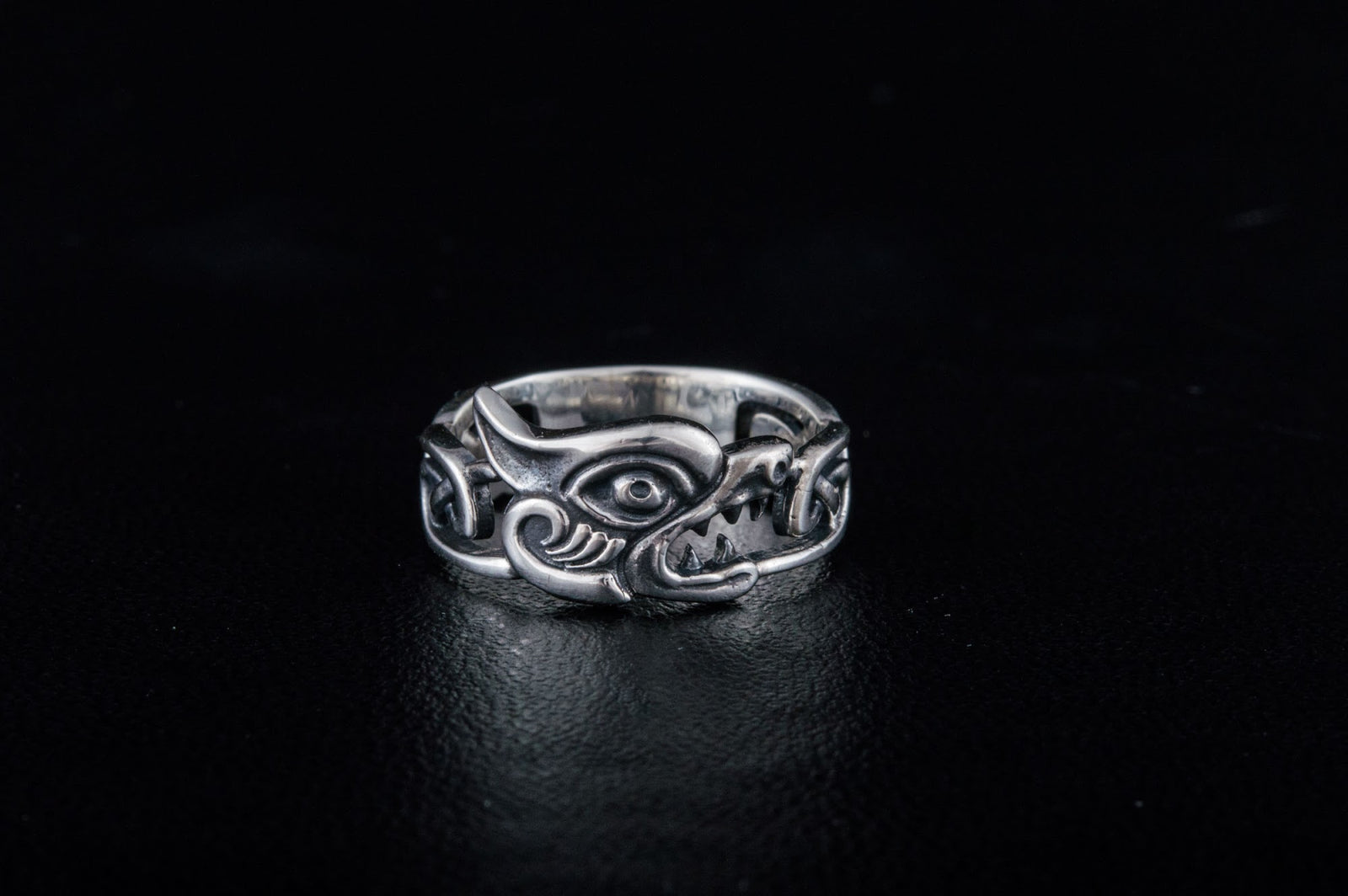 Bague Fenrir et Ornement — Argent 925