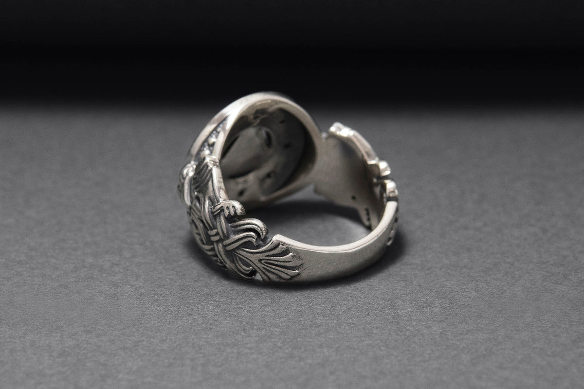 Bague Chevalière Viking Astrid — Argent 925