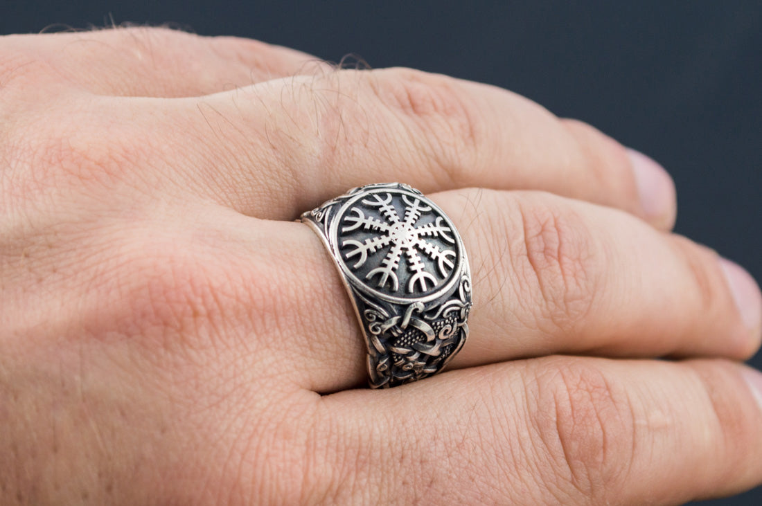 Bague Aegishjalmur et Style Mammen — Argent 925