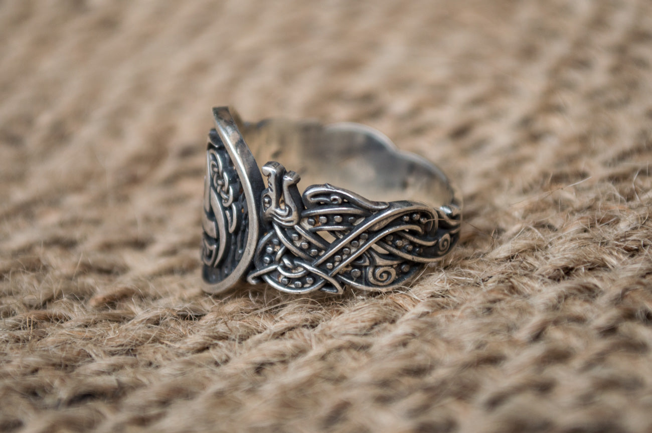 Bague Chevalière Viking Ulf — Argent 925