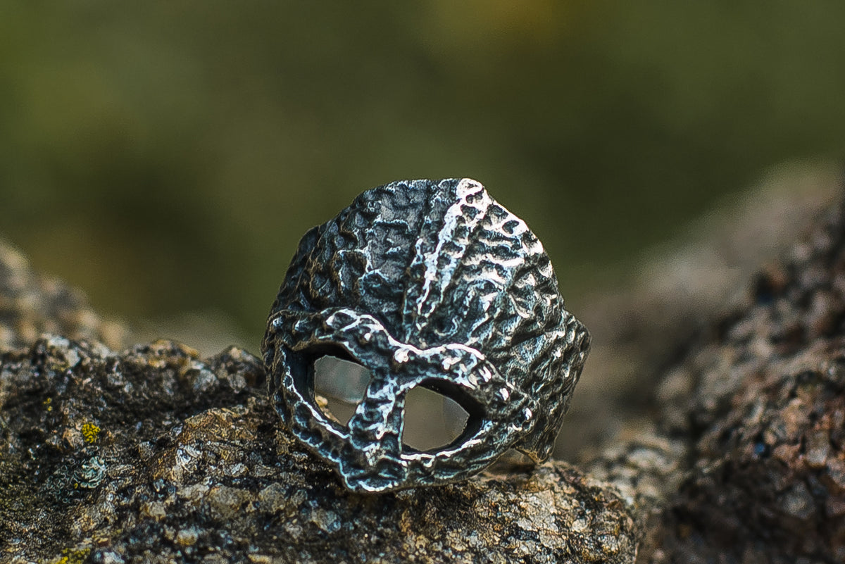 Bague Viking Casque — Argent 925