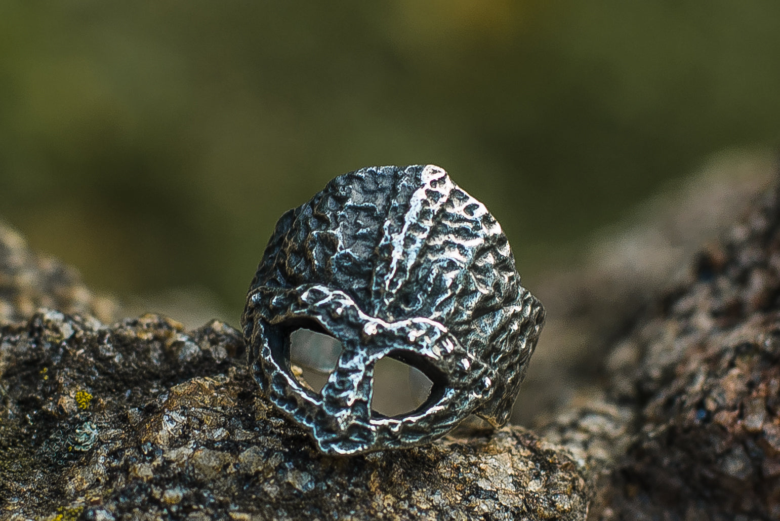 Bague Viking Casque — Argent 925