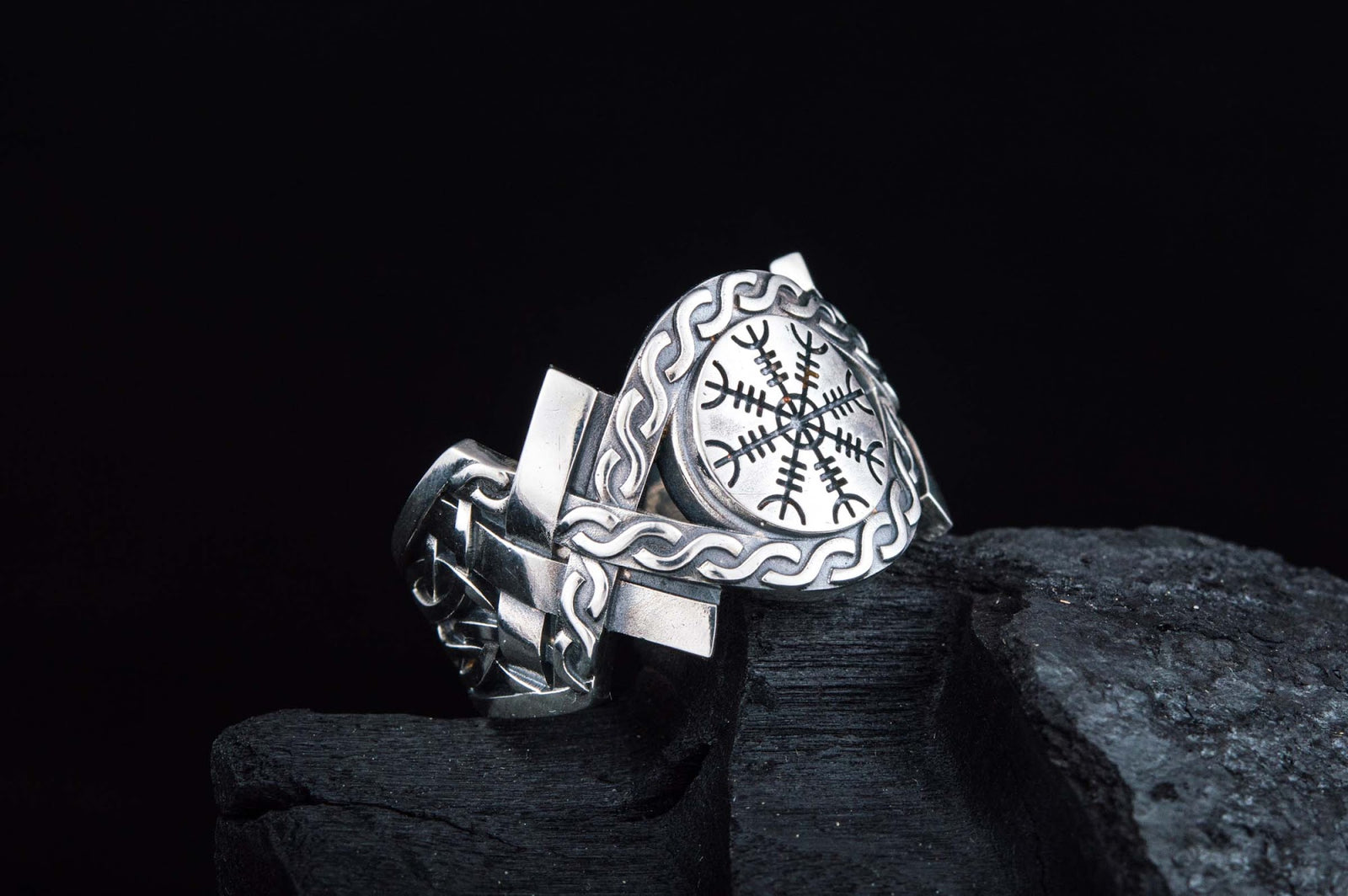 Bague Chevalière Viking Bjorn — Argent 925