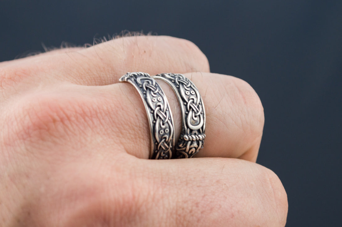 Bague Ouroboros et Ornement — Argent 925