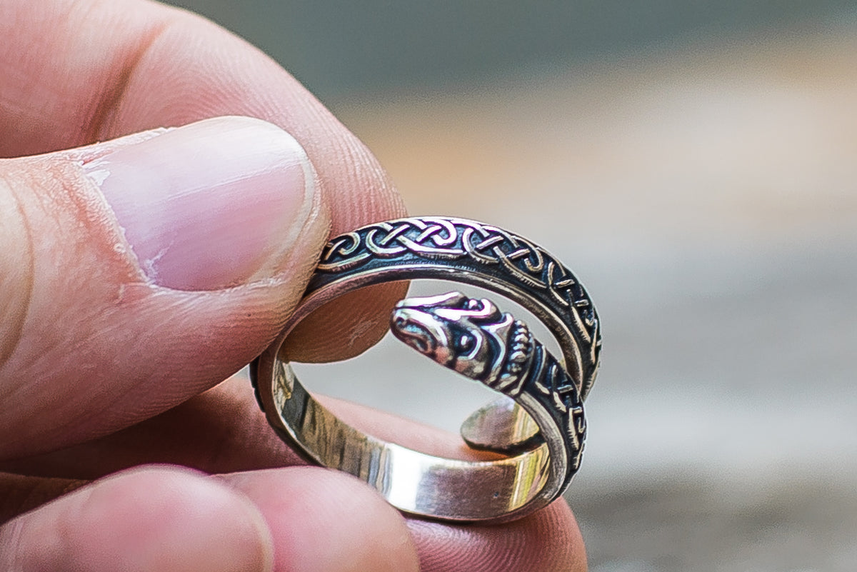 Bague Ornement Serpent — Argent 925