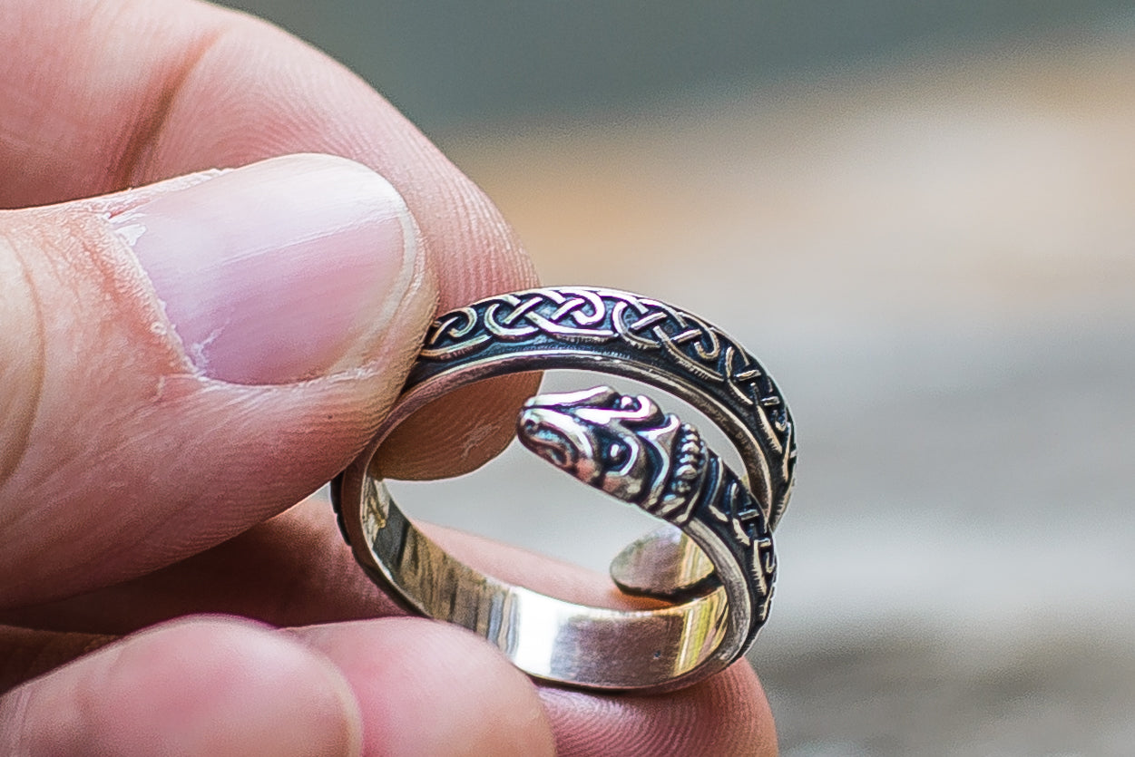 Bague Ornement Serpent — Argent 925