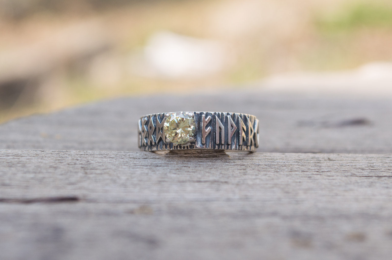 Bague Futhark Runique — Argent 925