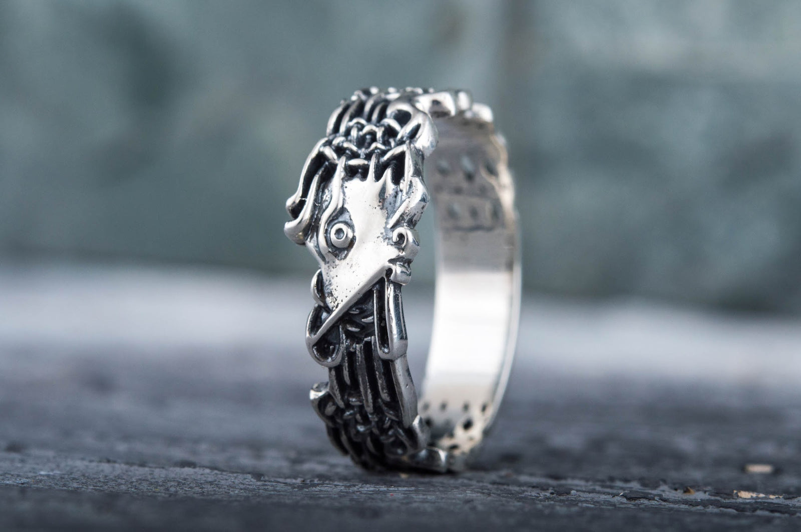 Bague Anneau Viking Gunnar — Argent 925