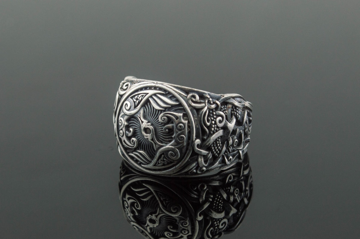 Bague Corbeau et Style Mammen — Argent 925
