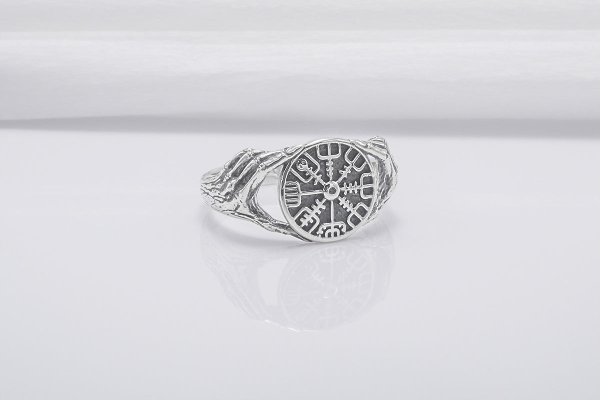 Bague Minimaliste Vegvisir — Argent 925