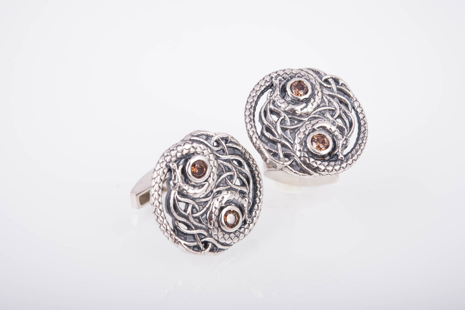 Boutons de manchette Viking Aslaug — Argent 925