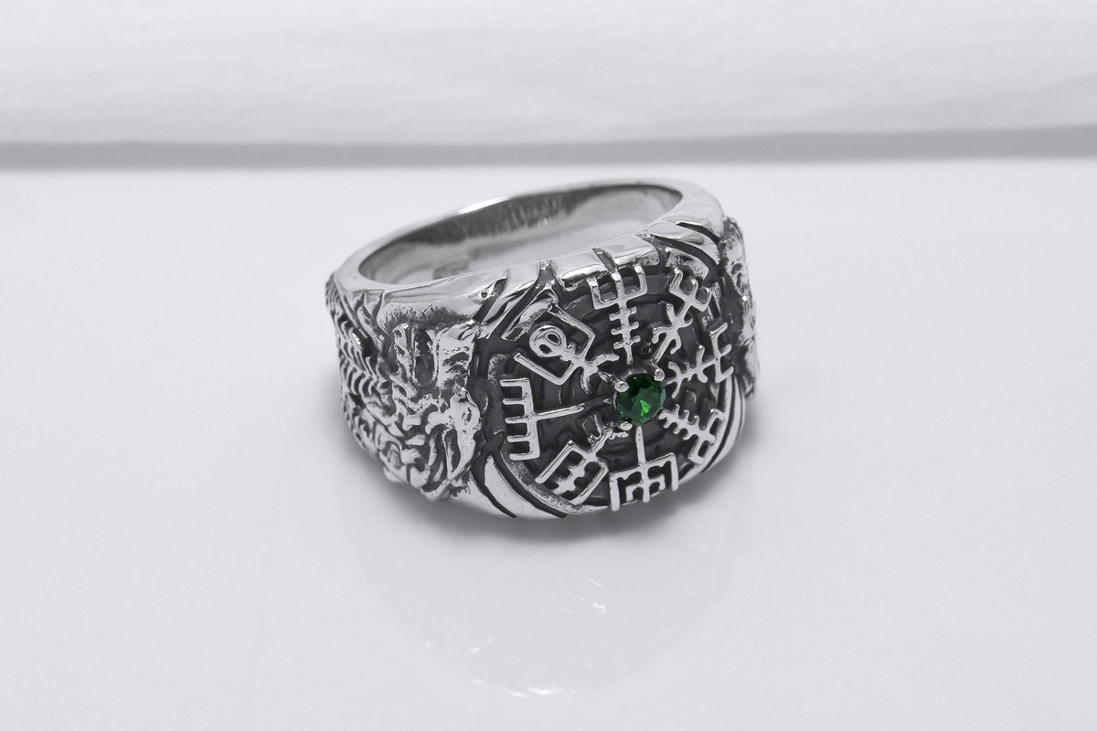 Bague Chevalière Viking Sigrun — Argent 925