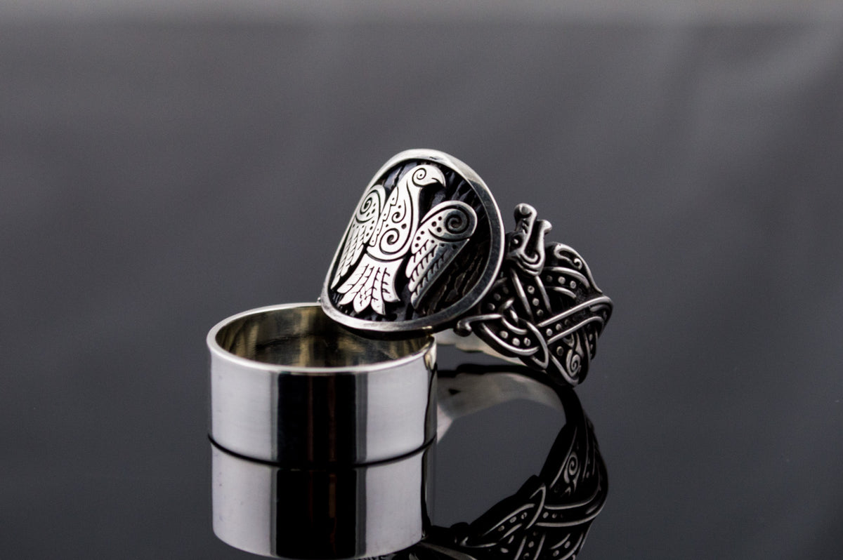 Bague Chevalière Viking Hakon — Argent 925
