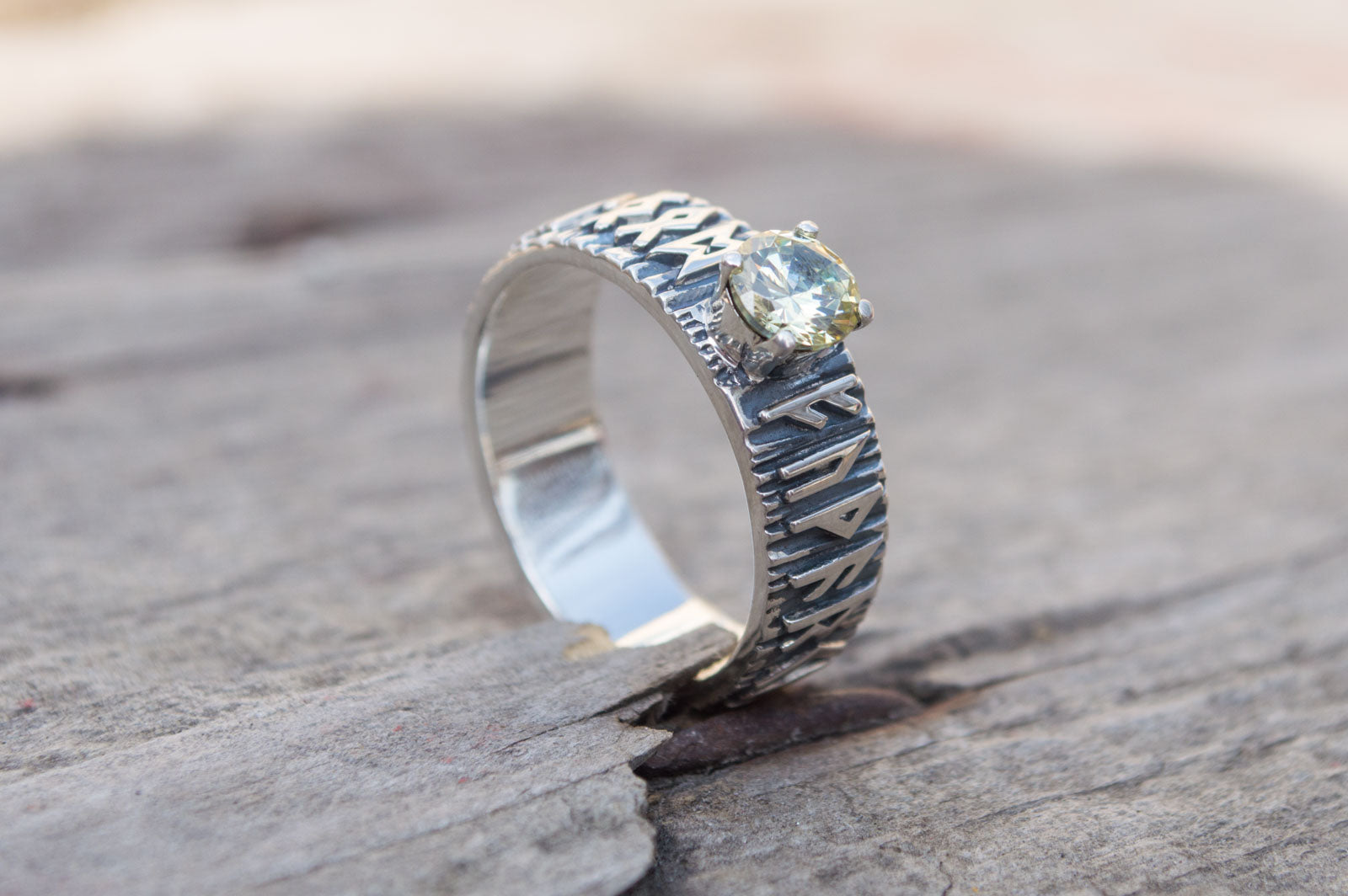 Bague Futhark Runique — Argent 925