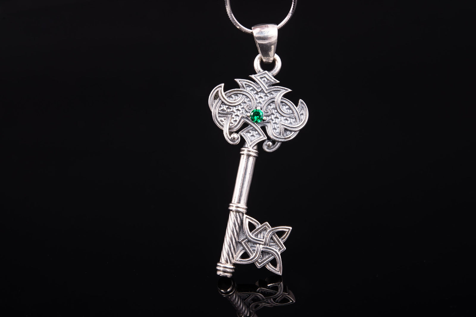 Pendentif Clé Bergthor — Argent 925