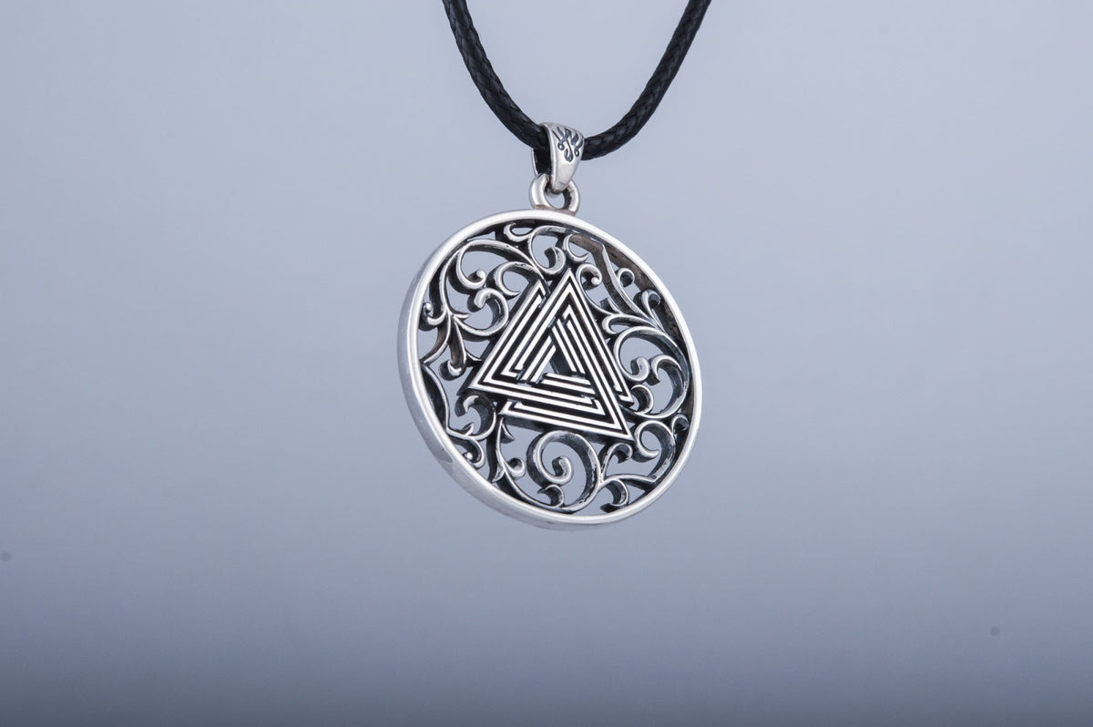Pendentif Valknut Viking — Argent 925