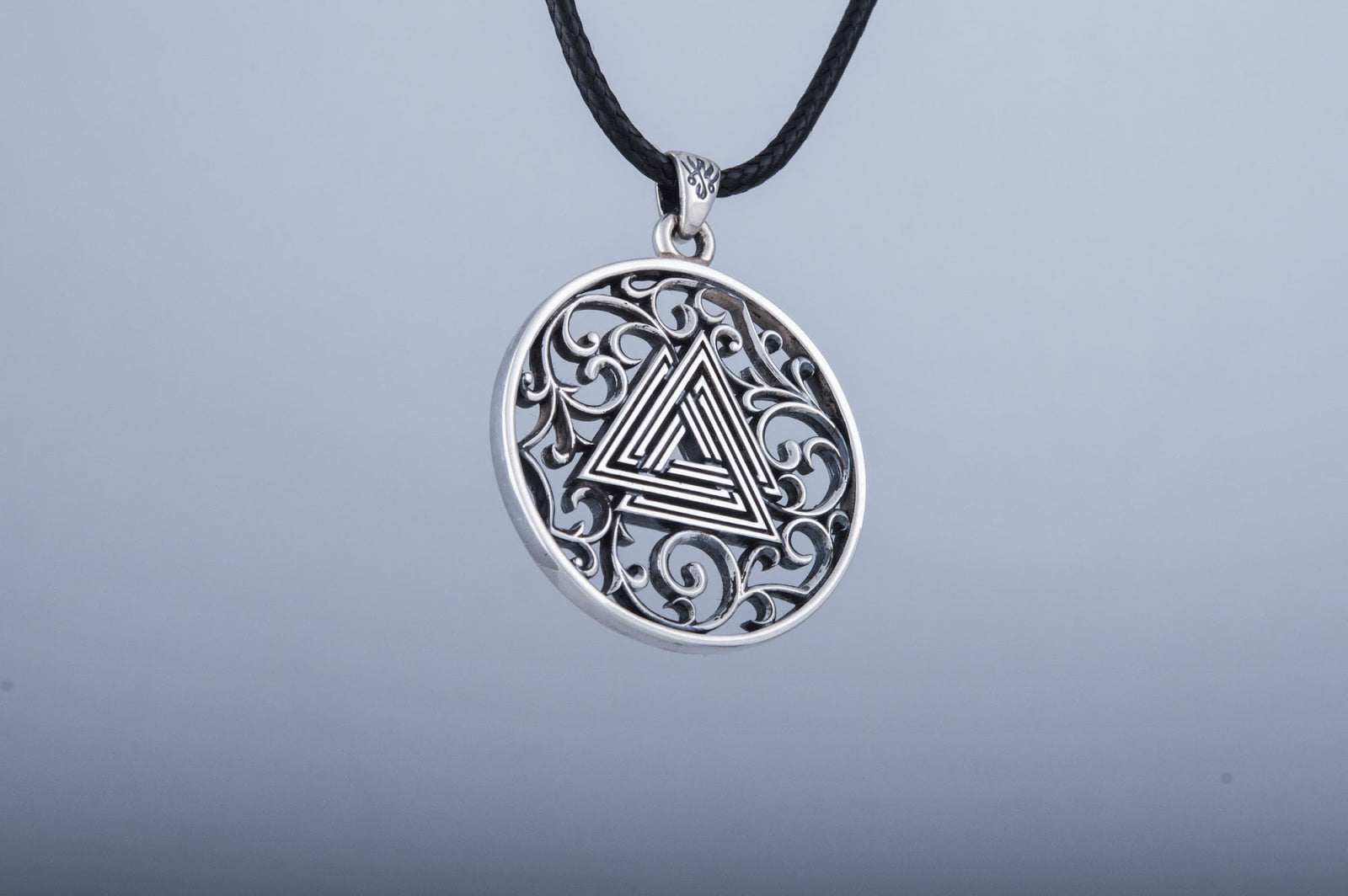 Pendentif Valknut Viking — Argent 925