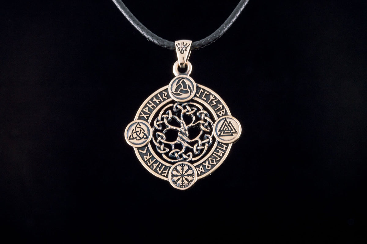 Pendentif Runique Sigrun — Bronze