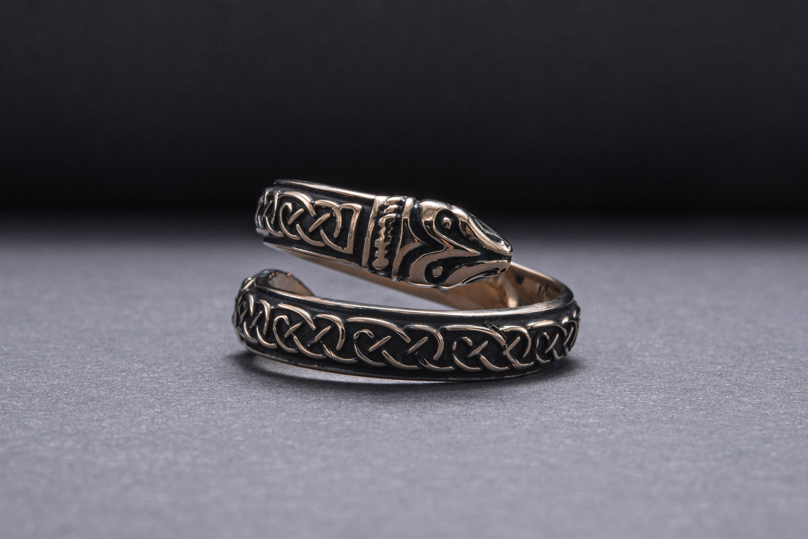 Bague Serpent — Bronze