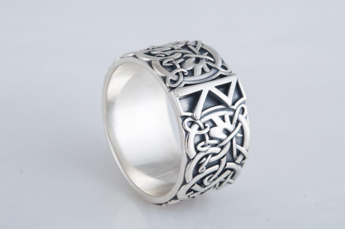 Bague Runique Leif — Argent 925