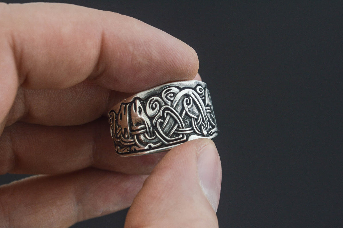 Bague Anneau Viking Torvald — Argent 925