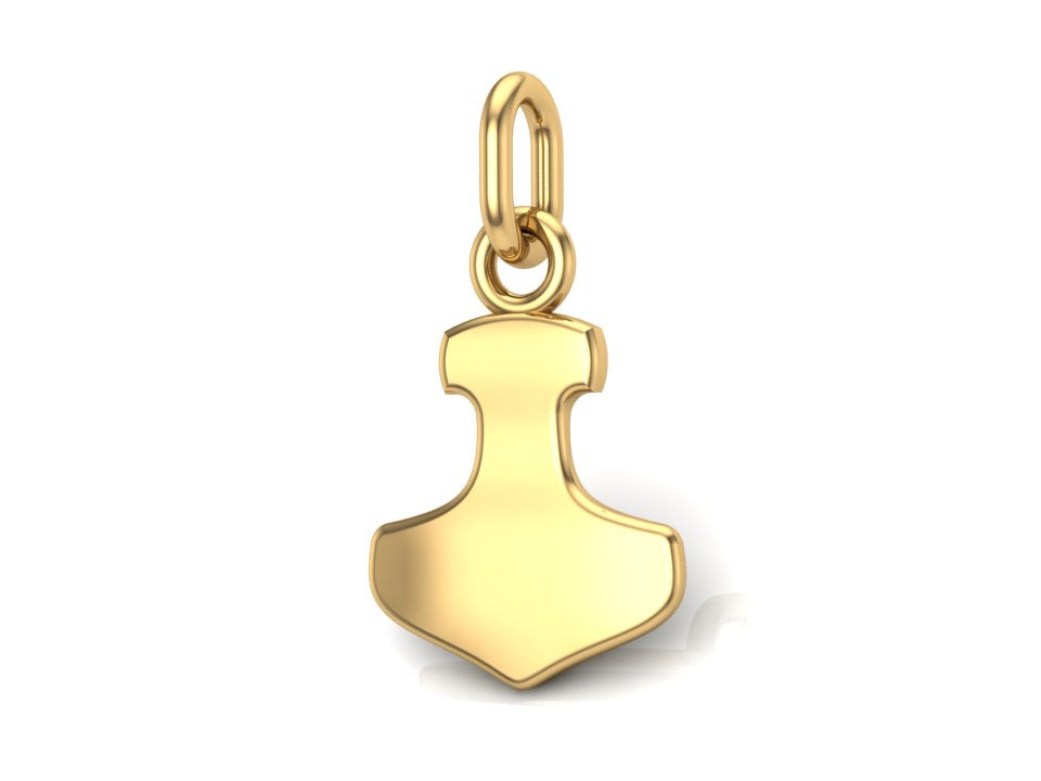 Pendentif Thor et Marteau Petit Modèle — Argent 925