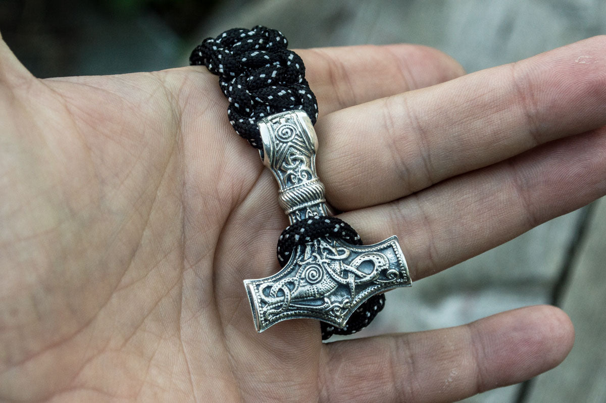 Pendentif Paracorde Grand Modèle — Argent 925