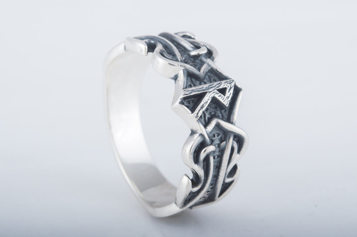 Bague Rune et Ornement Ivar — Argent 925
