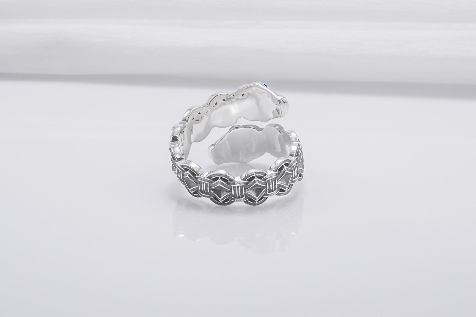Bague Viking Serpent — Argent 925