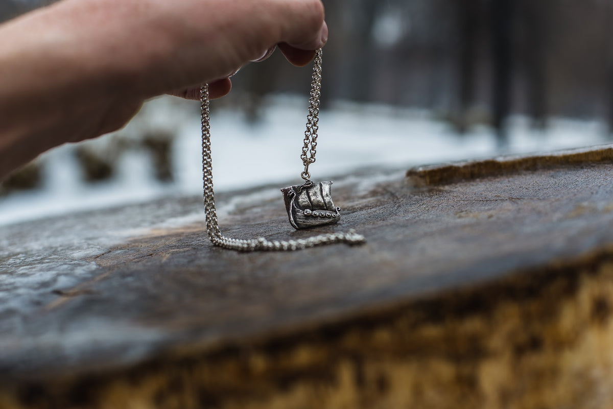 Pendentif Navire — Argent 925