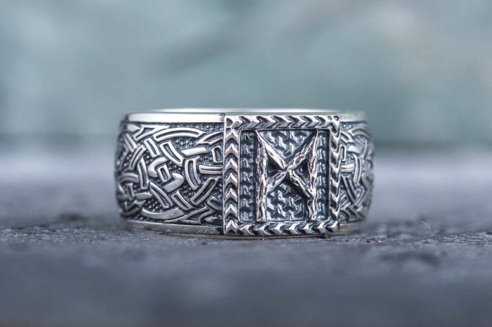 Bague Runique Floki — Argent 925