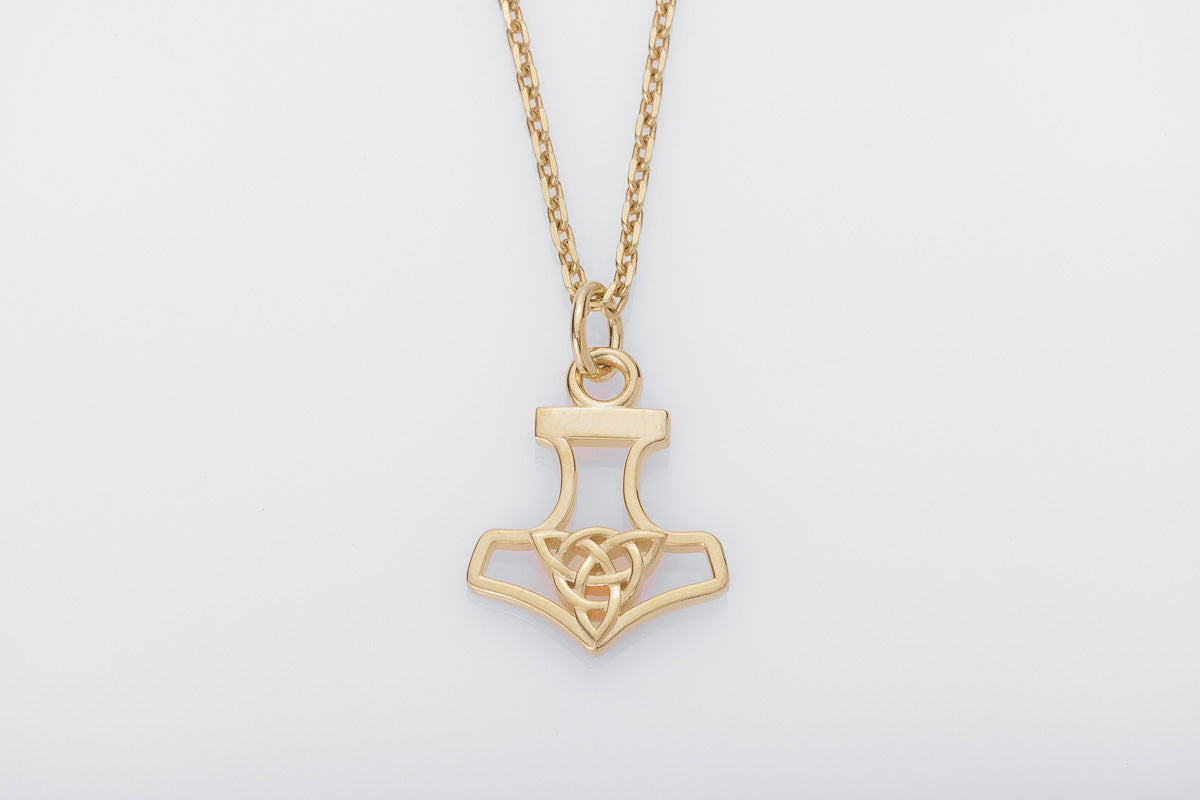 Pendentif Thor et Marteau Miniature — Argent 925