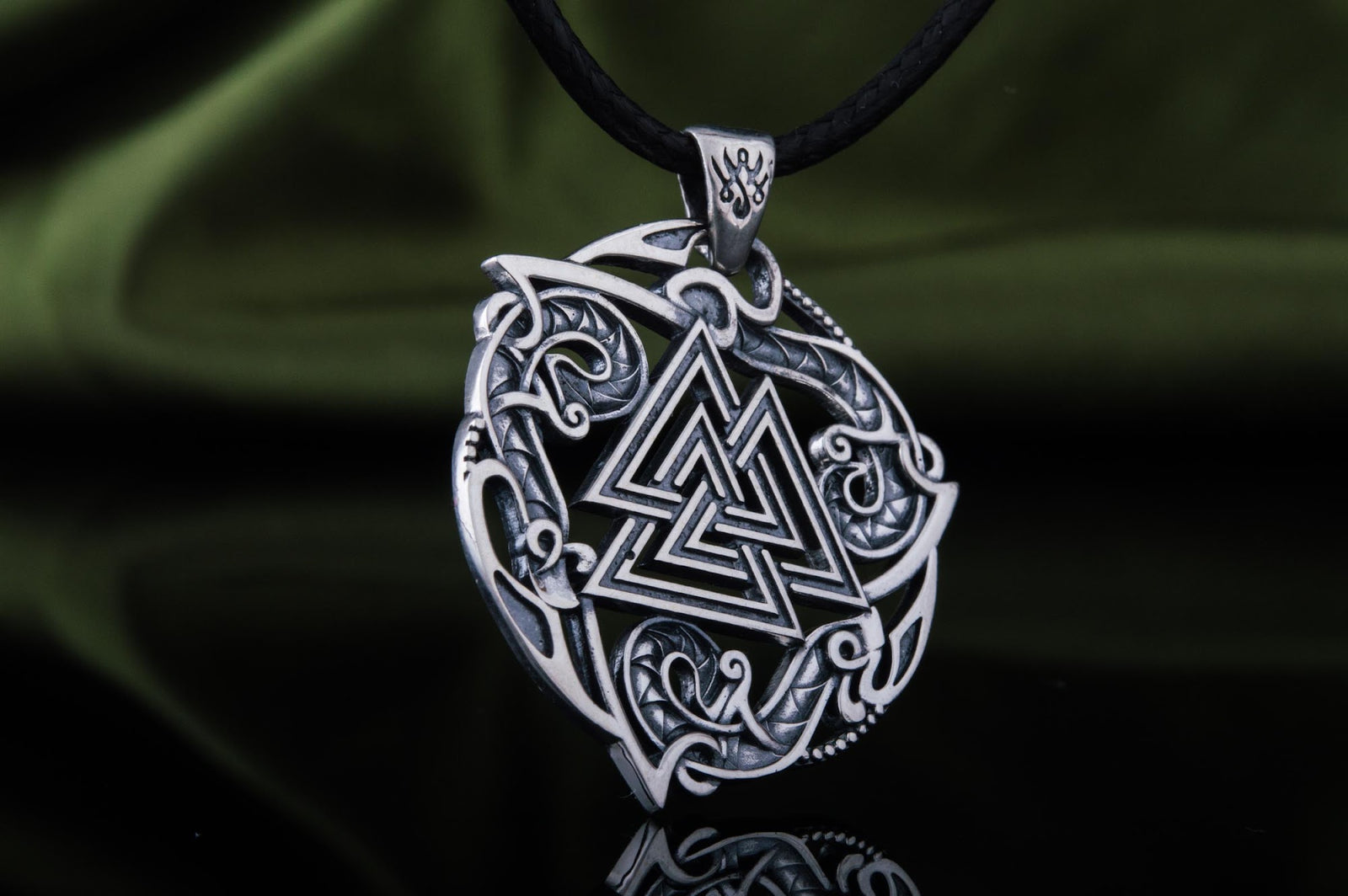 Pendentif Valknut et Ornement Bjorn — Argent 925