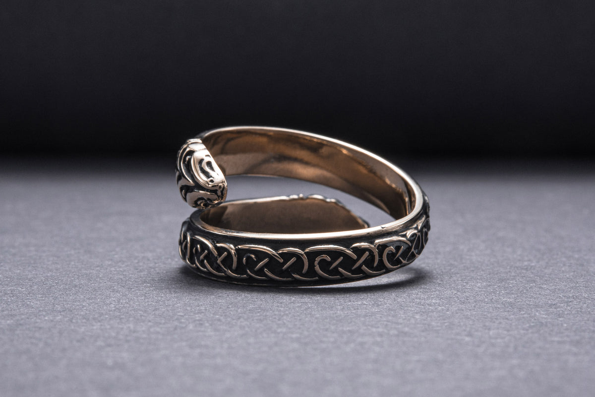 Bague Serpent — Bronze
