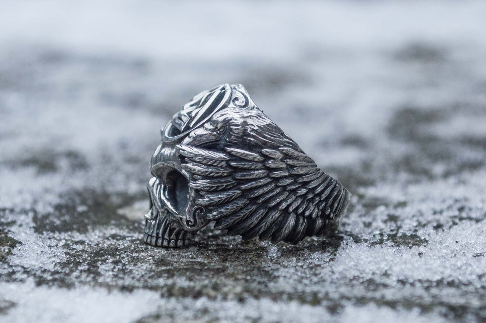 Bague Odin et Valknut — Argent 925