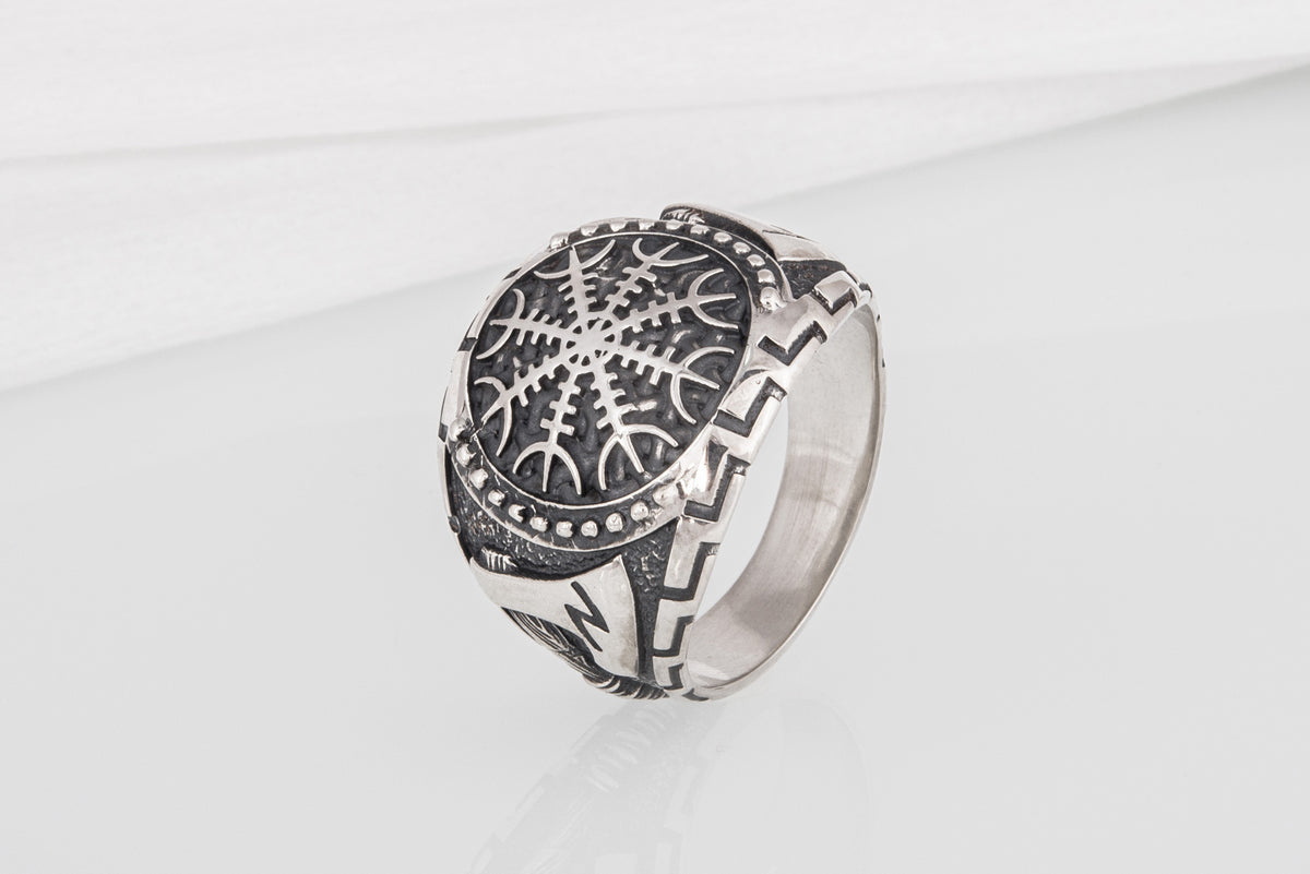 Bague Brutal et Aegishjalmur — Argent 925