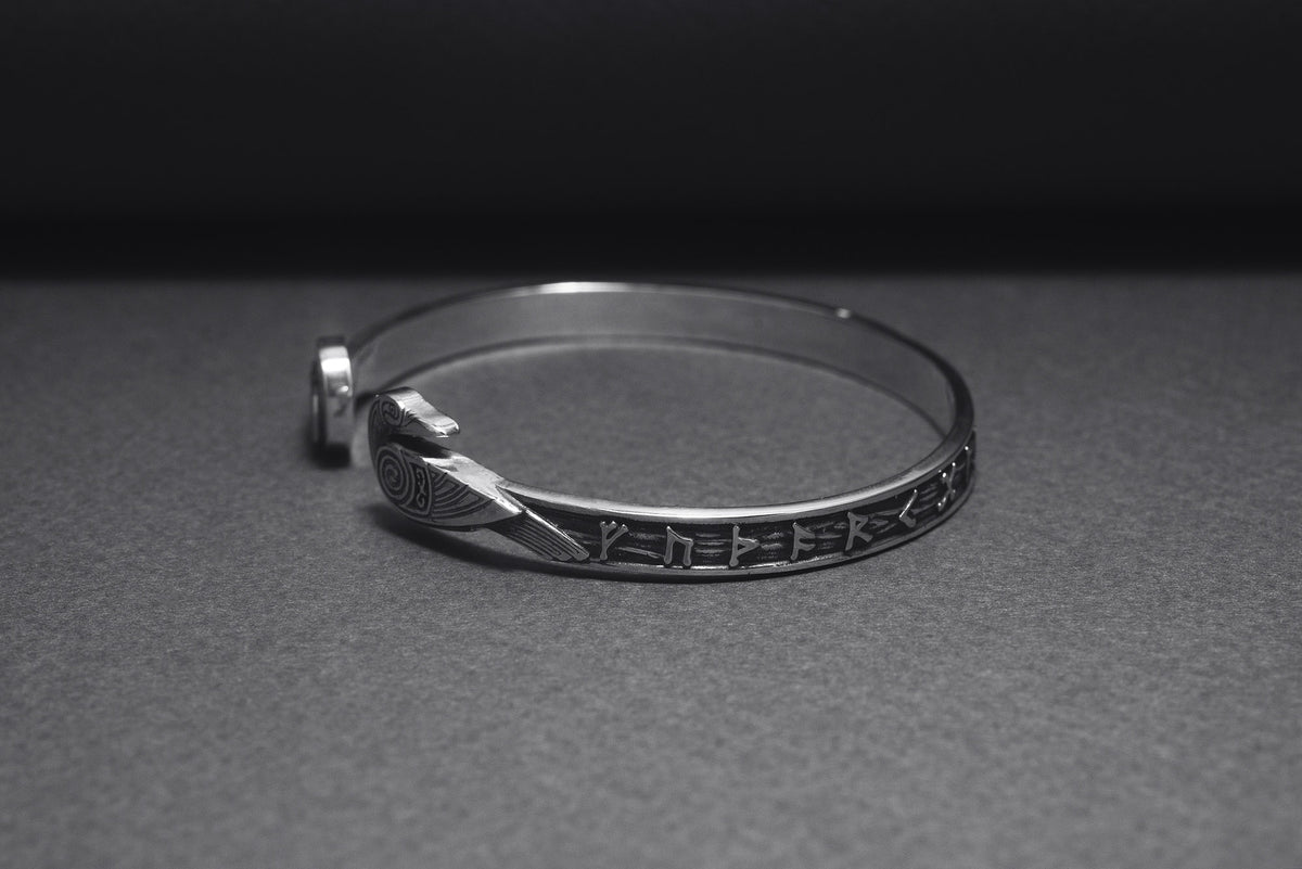 Bracelet Viking Grand Modèle — Argent 925