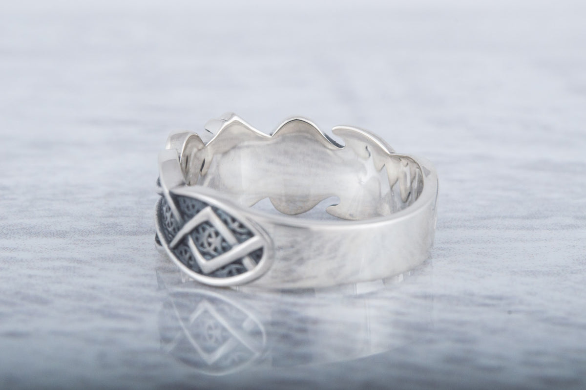 Bague Algiz et Rune — Argent 925
